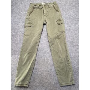 CEROS Jeans Women’s Cargo Pants Olive Green Zip Pocket Utility Style Size 29